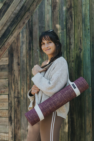 Burgandy Organic Yoga Mat 5mm