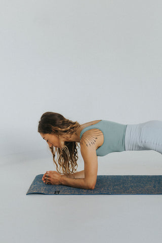 Ocean Blue Organic Yoga Mat 5mm