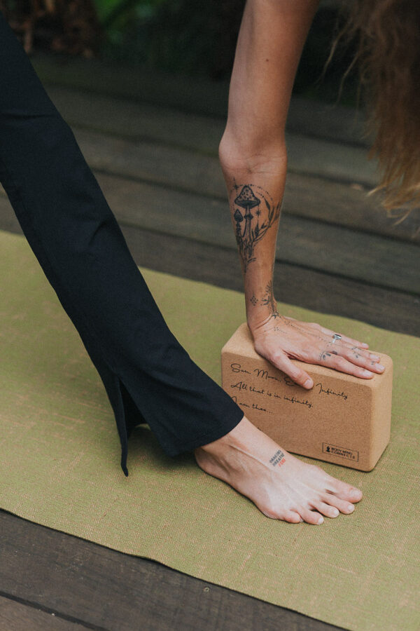 Eco-friendly Mantra Cork Yoga Block - Image 2